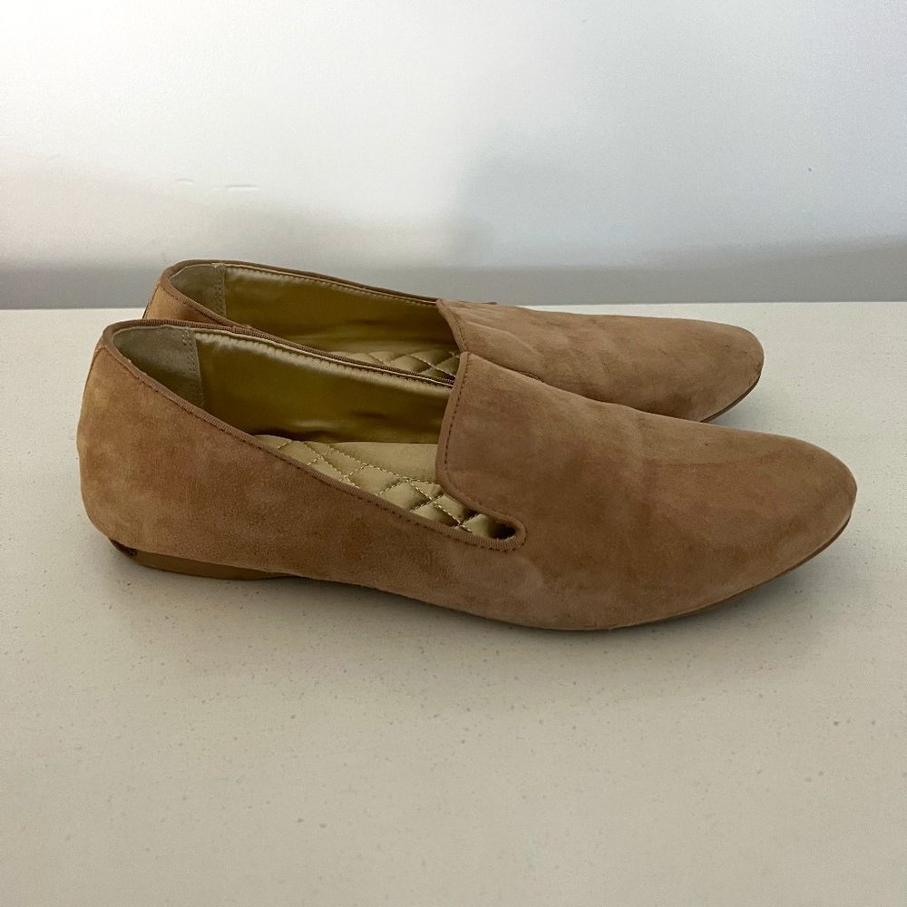 Birdies Tan Suede Flats